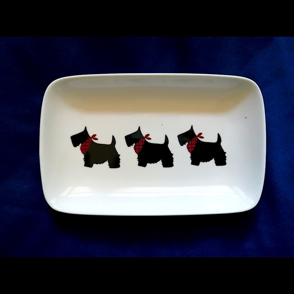 2 Small Scottie Serving & Trinket Dishes